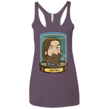 T-Shirts Vintage Purple / X-Small Ned Stark Head Women's Triblend Racerback Tank