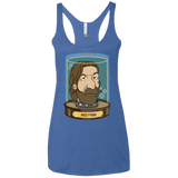 T-Shirts Vintage Royal / X-Small Ned Stark Head Women's Triblend Racerback Tank