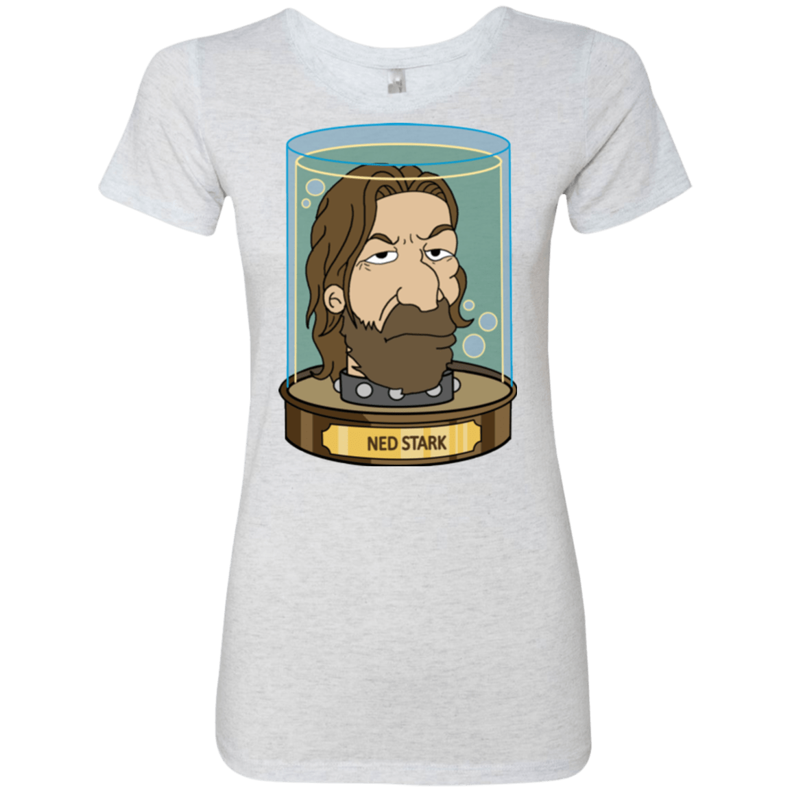 T-Shirts Heather White / Small Ned Stark Head Women's Triblend T-Shirt