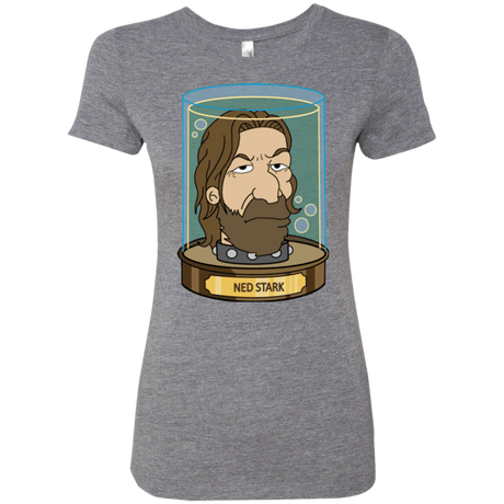 T-Shirts Premium Heather / Small Ned Stark Head Women's Triblend T-Shirt