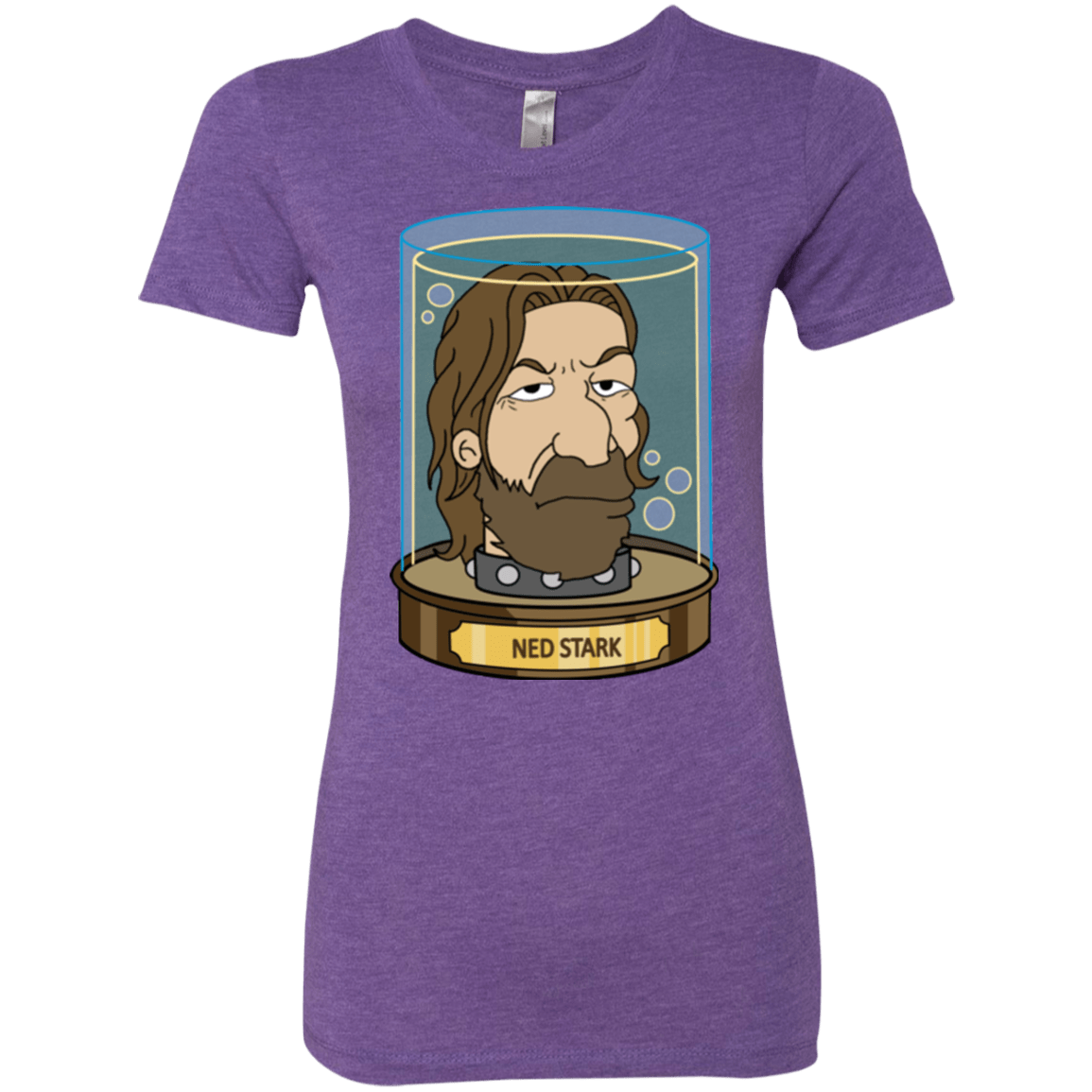 T-Shirts Purple Rush / Small Ned Stark Head Women's Triblend T-Shirt