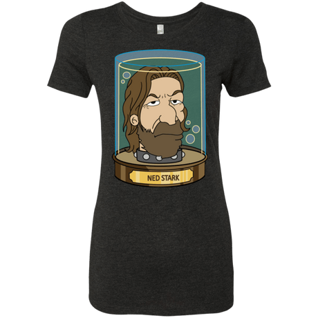 T-Shirts Vintage Black / Small Ned Stark Head Women's Triblend T-Shirt