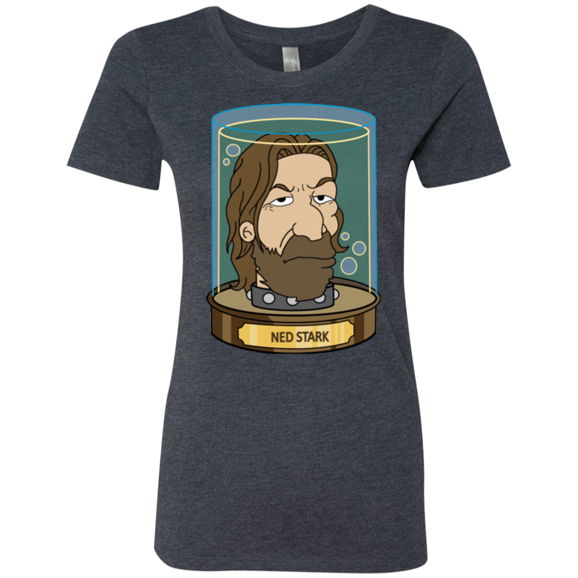 T-Shirts Vintage Navy / Small Ned Stark Head Women's Triblend T-Shirt
