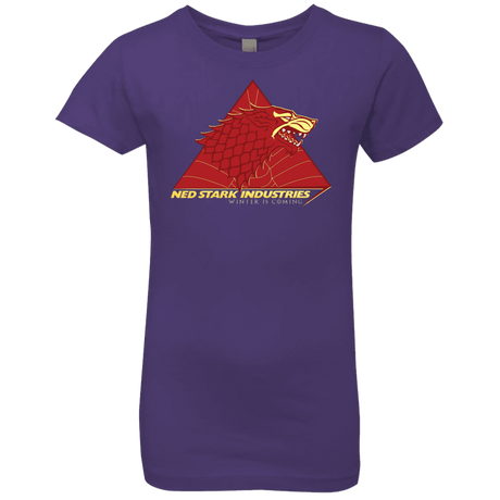 T-Shirts Purple Rush / YXS Ned Stark Industries Girls Premium T-Shirt