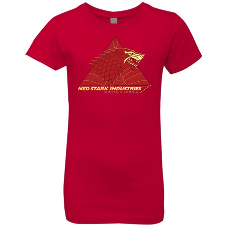 T-Shirts Red / YXS Ned Stark Industries Girls Premium T-Shirt