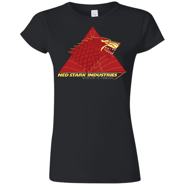 T-Shirts Black / S Ned Stark Industries Junior Slimmer-Fit T-Shirt