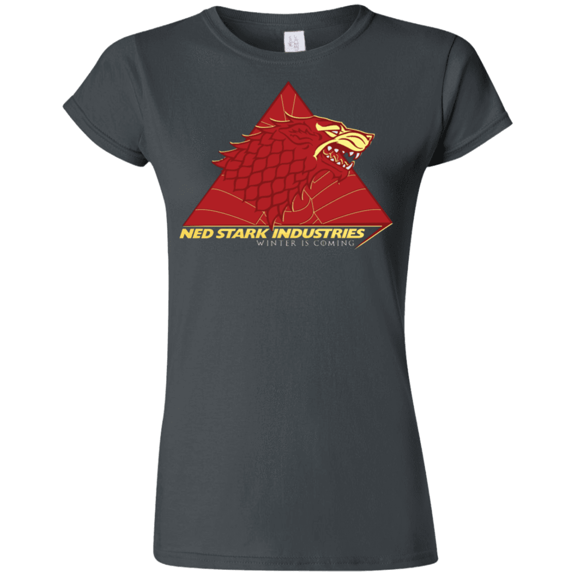 T-Shirts Charcoal / S Ned Stark Industries Junior Slimmer-Fit T-Shirt