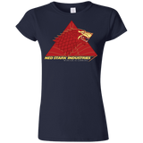 T-Shirts Navy / S Ned Stark Industries Junior Slimmer-Fit T-Shirt