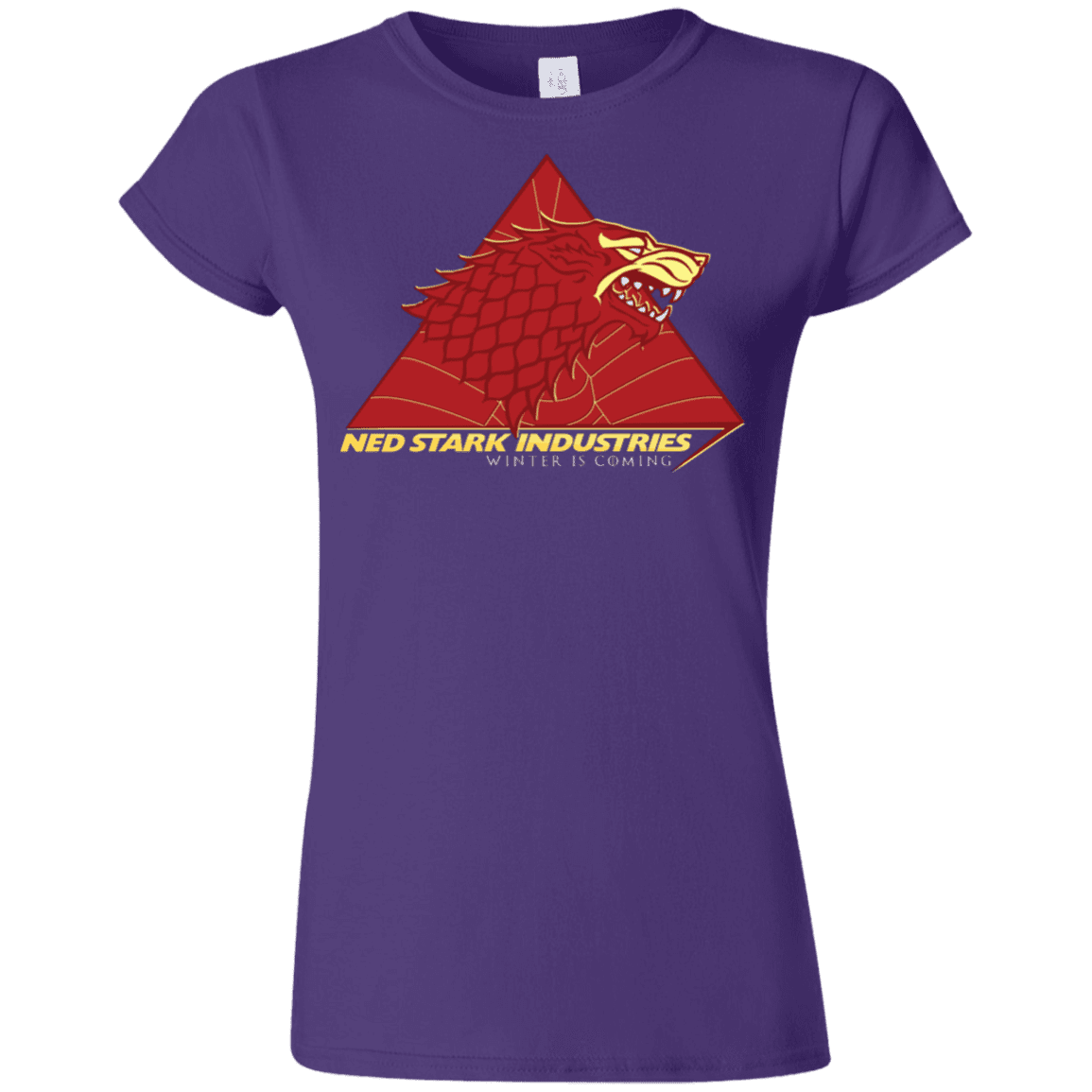 T-Shirts Purple / S Ned Stark Industries Junior Slimmer-Fit T-Shirt