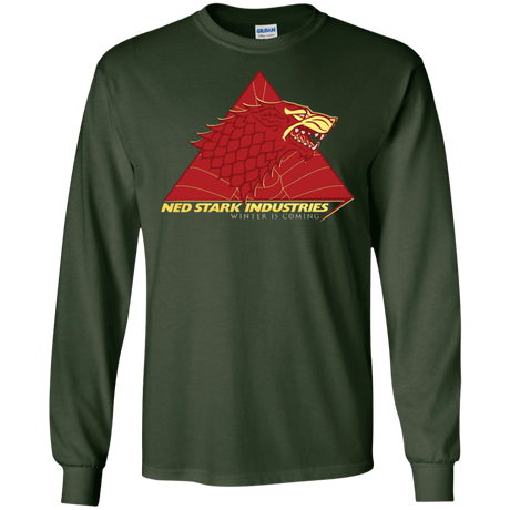 T-Shirts Forest Green / S Ned Stark Industries Men's Long Sleeve T-Shirt