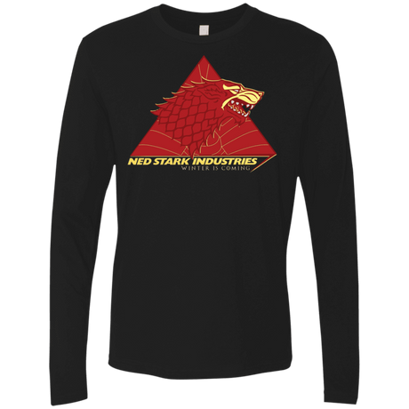 T-Shirts Black / S Ned Stark Industries Men's Premium Long Sleeve