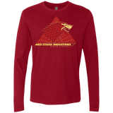 T-Shirts Cardinal / S Ned Stark Industries Men's Premium Long Sleeve