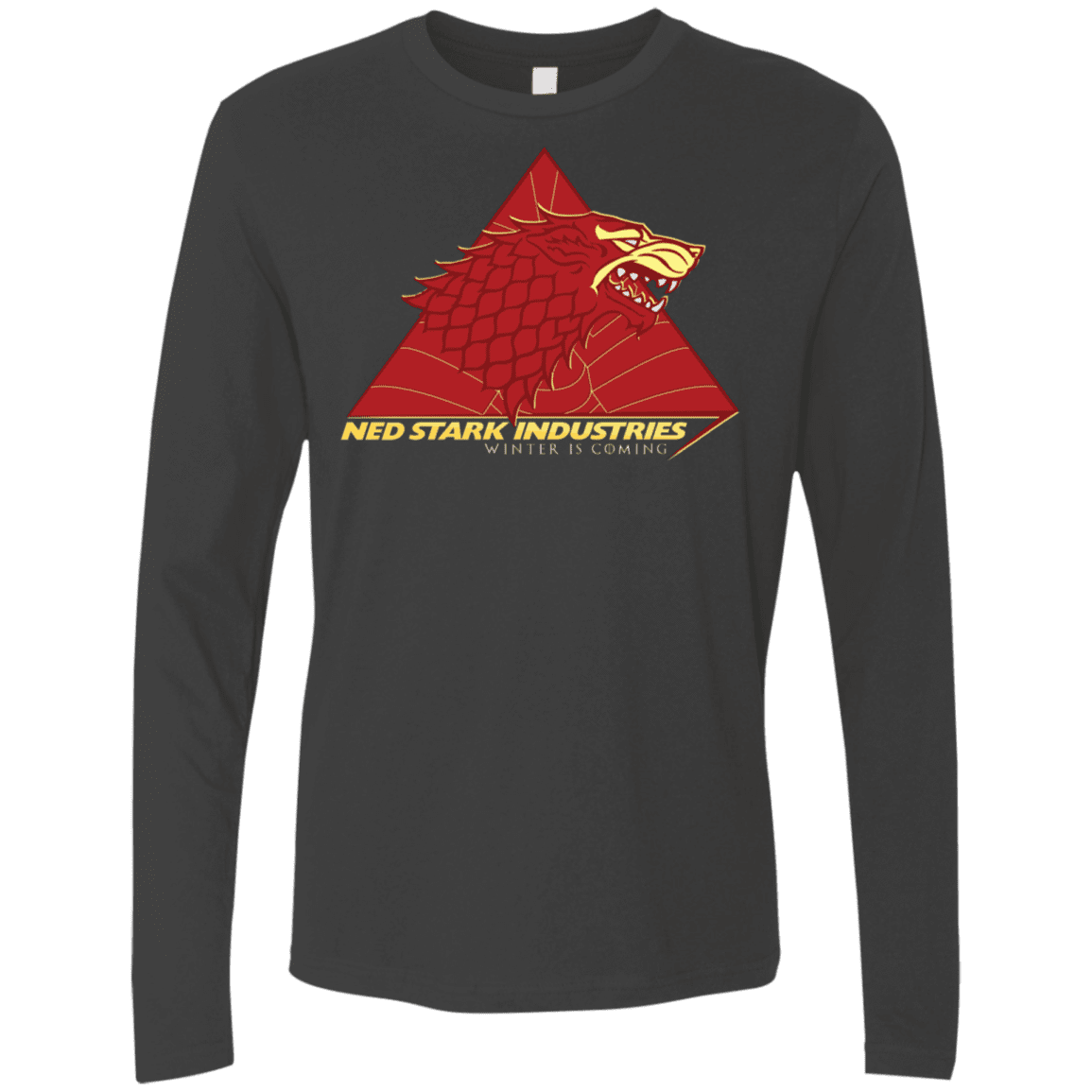 T-Shirts Heavy Metal / S Ned Stark Industries Men's Premium Long Sleeve