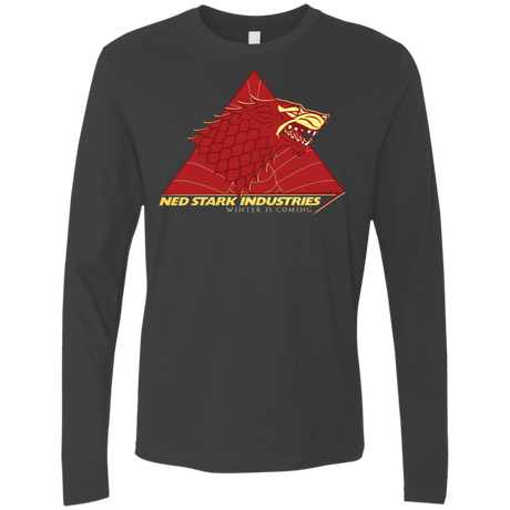 T-Shirts Heavy Metal / S Ned Stark Industries Men's Premium Long Sleeve