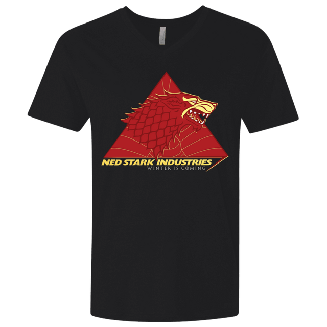 T-Shirts Black / X-Small Ned Stark Industries Men's Premium V-Neck