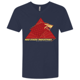 T-Shirts Midnight Navy / X-Small Ned Stark Industries Men's Premium V-Neck