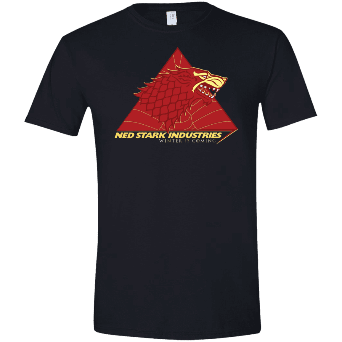 T-Shirts Black / X-Small Ned Stark Industries Men's Semi-Fitted Softstyle