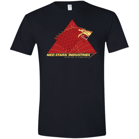 T-Shirts Black / X-Small Ned Stark Industries Men's Semi-Fitted Softstyle