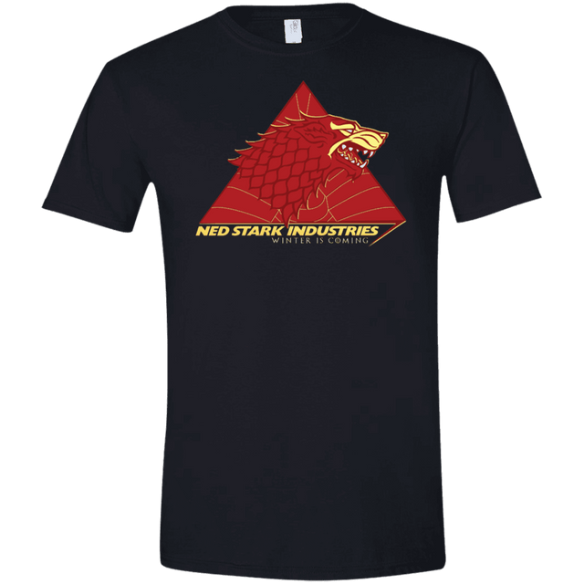 T-Shirts Black / X-Small Ned Stark Industries Men's Semi-Fitted Softstyle