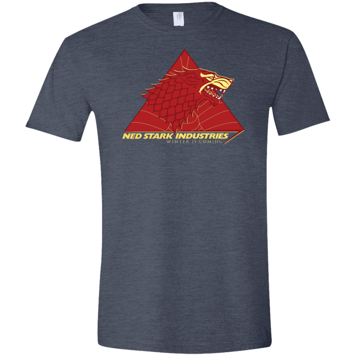 T-Shirts Heather Navy / S Ned Stark Industries Men's Semi-Fitted Softstyle