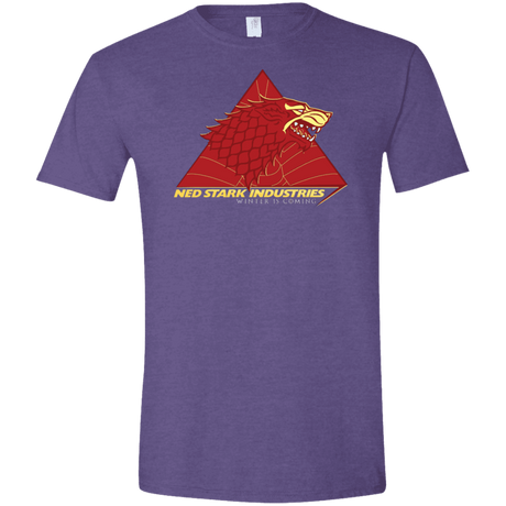 T-Shirts Heather Purple / S Ned Stark Industries Men's Semi-Fitted Softstyle