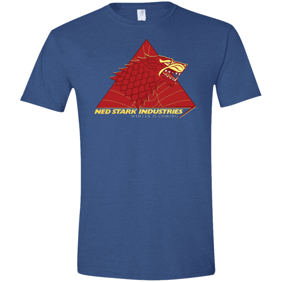 T-Shirts Heather Royal / X-Small Ned Stark Industries Men's Semi-Fitted Softstyle