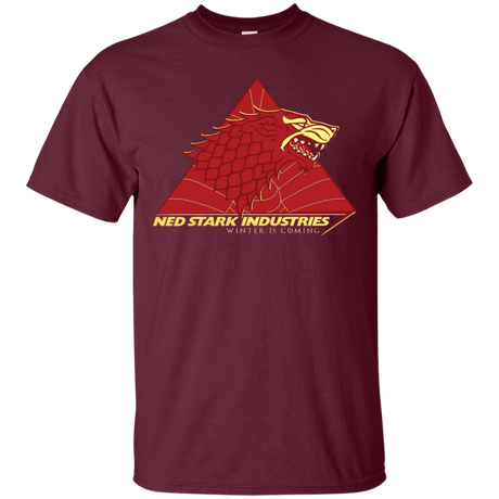 T-Shirts Maroon / S Ned Stark Industries T-Shirt