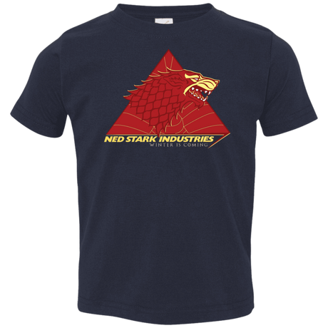 T-Shirts Navy / 2T Ned Stark Industries Toddler Premium T-Shirt