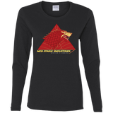 T-Shirts Black / S Ned Stark Industries Women's Long Sleeve T-Shirt