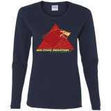 T-Shirts Navy / S Ned Stark Industries Women's Long Sleeve T-Shirt