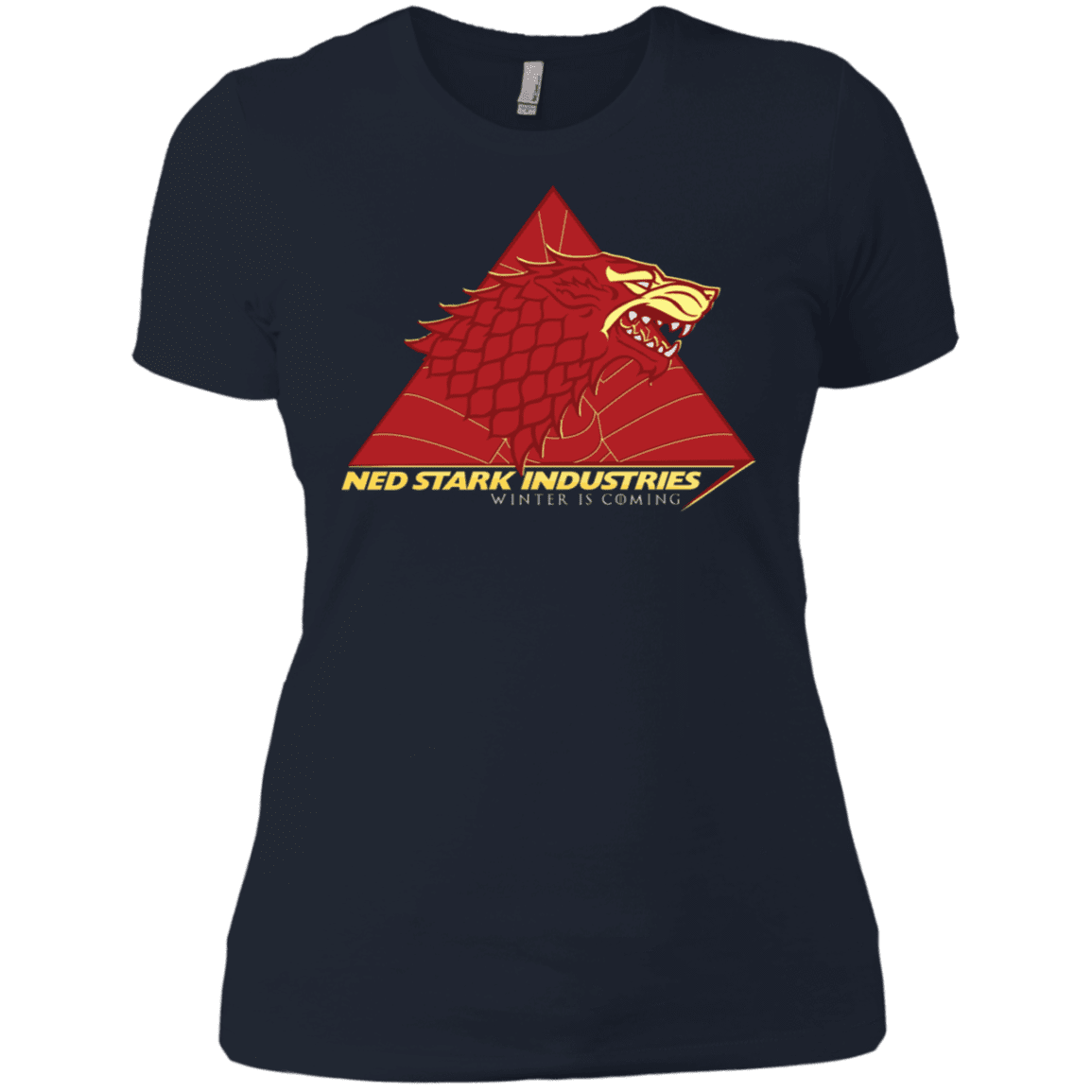 T-Shirts Midnight Navy / X-Small Ned Stark Industries Women's Premium T-Shirt