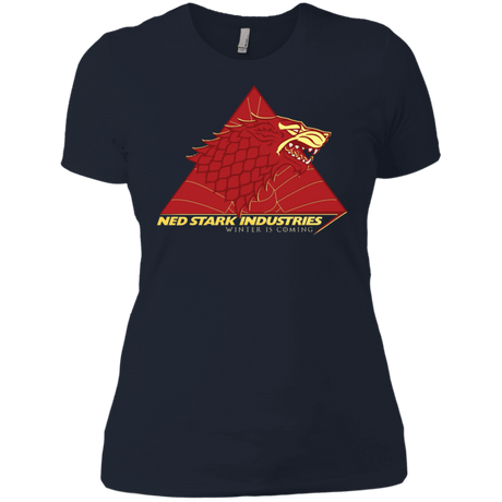 T-Shirts Midnight Navy / X-Small Ned Stark Industries Women's Premium T-Shirt