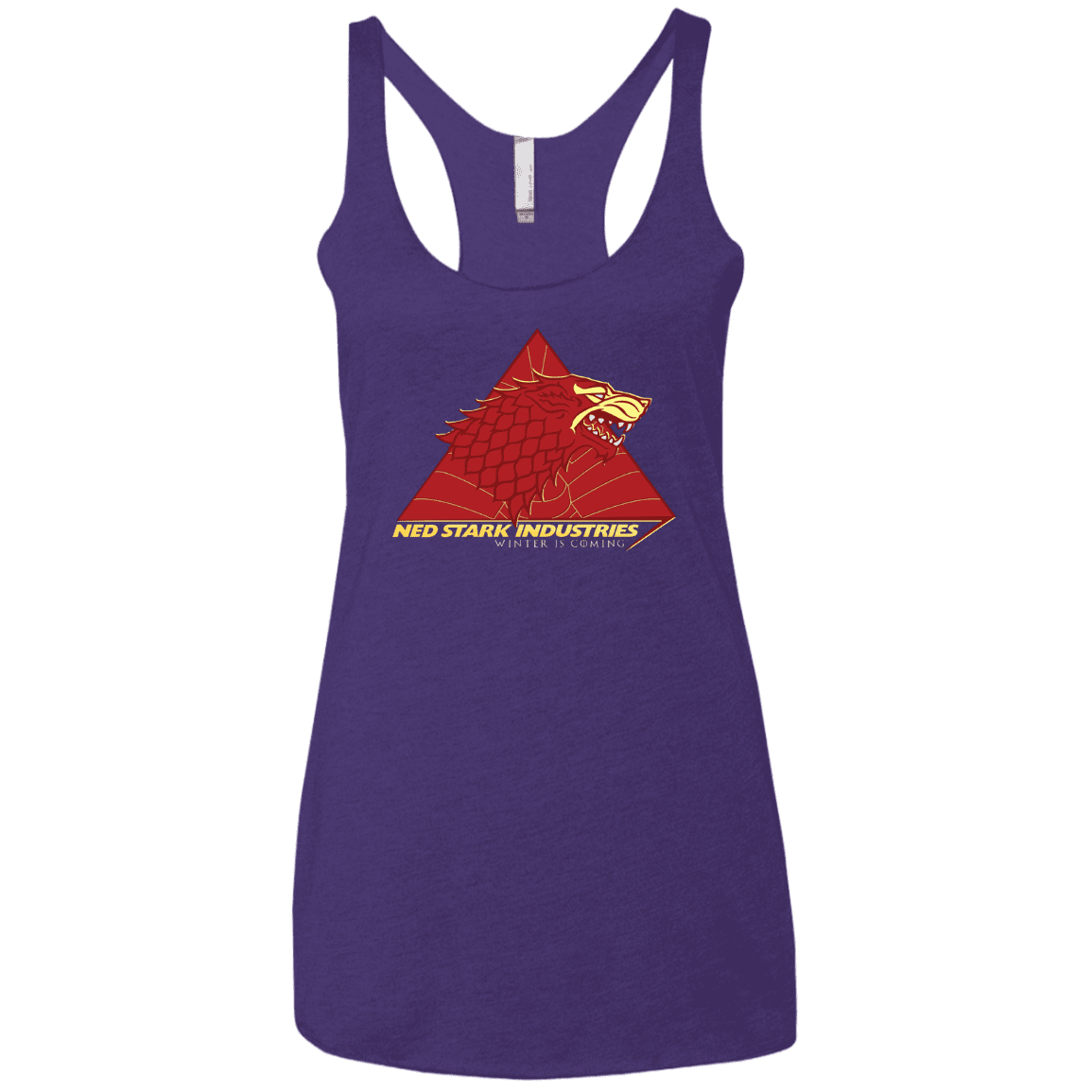 T-Shirts Purple Rush / X-Small Ned Stark Industries Women's Triblend Racerback Tank