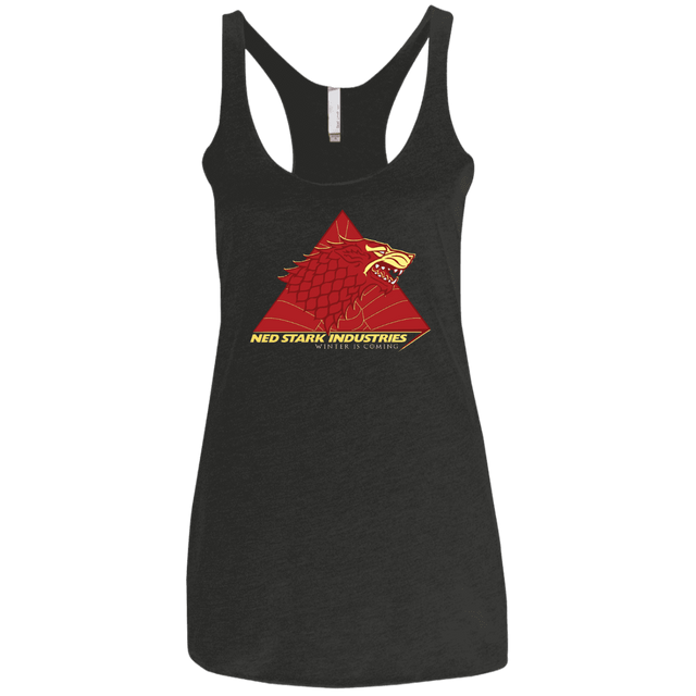 T-Shirts Vintage Black / X-Small Ned Stark Industries Women's Triblend Racerback Tank