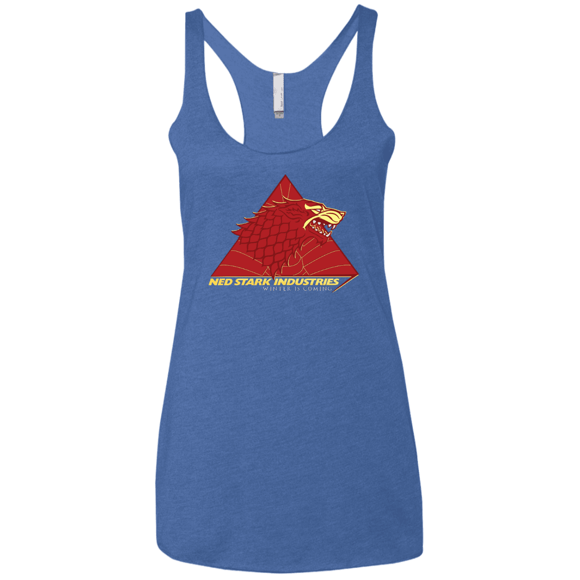 T-Shirts Vintage Royal / X-Small Ned Stark Industries Women's Triblend Racerback Tank