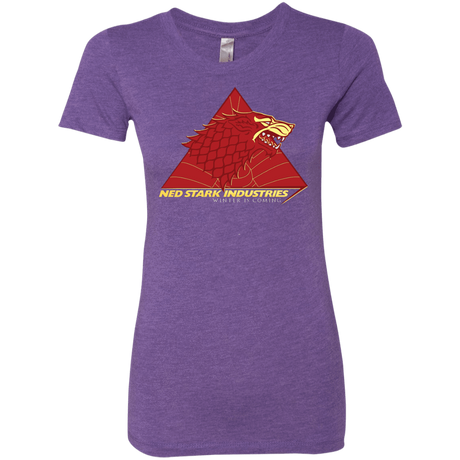 T-Shirts Purple Rush / S Ned Stark Industries Women's Triblend T-Shirt