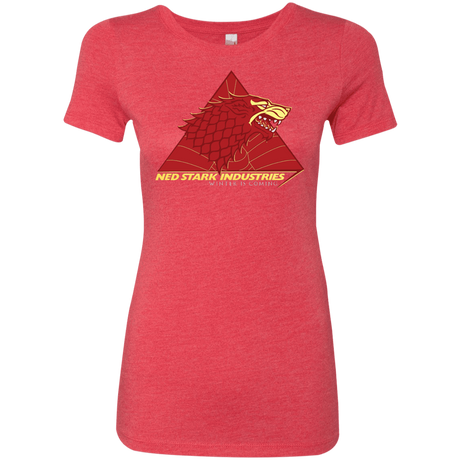 T-Shirts Vintage Red / S Ned Stark Industries Women's Triblend T-Shirt