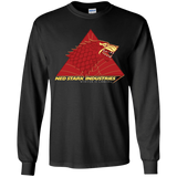 T-Shirts Black / YS Ned Stark Industries Youth Long Sleeve T-Shirt
