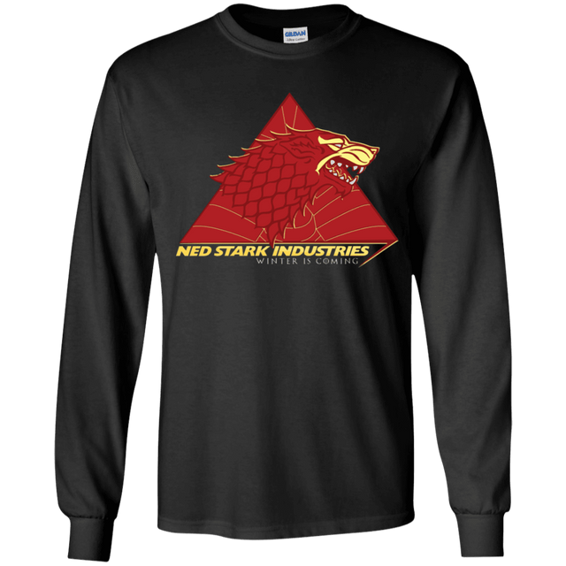 T-Shirts Black / YS Ned Stark Industries Youth Long Sleeve T-Shirt