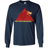 T-Shirts Navy / YS Ned Stark Industries Youth Long Sleeve T-Shirt