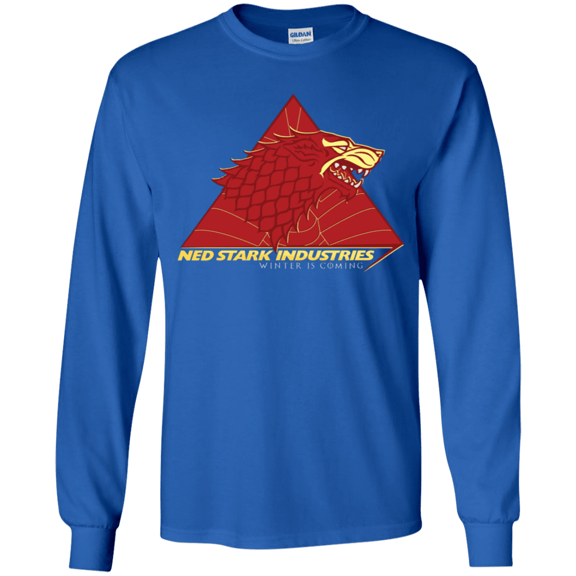 T-Shirts Royal / YS Ned Stark Industries Youth Long Sleeve T-Shirt