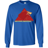 T-Shirts Royal / YS Ned Stark Industries Youth Long Sleeve T-Shirt