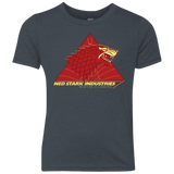 T-Shirts Vintage Navy / YXS Ned Stark Industries Youth Triblend T-Shirt