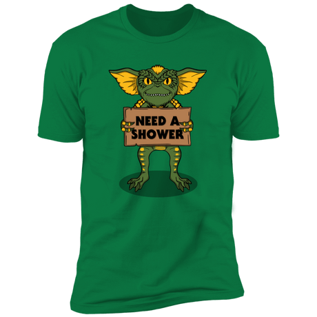 T-Shirts Kelly Green / S Need a Shower Men's Premium T-Shirt