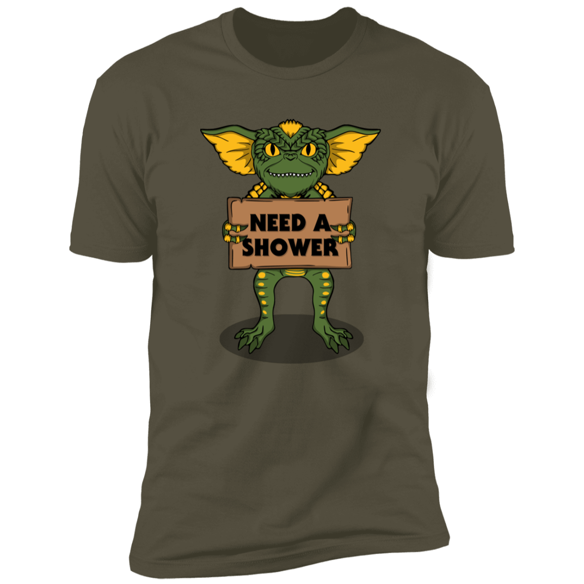 T-Shirts Military Green / S Need a Shower Men's Premium T-Shirt