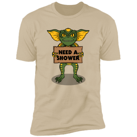 T-Shirts Sand / S Need a Shower Men's Premium T-Shirt