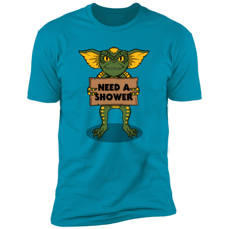 T-Shirts Turquoise / S Need a Shower Men's Premium T-Shirt