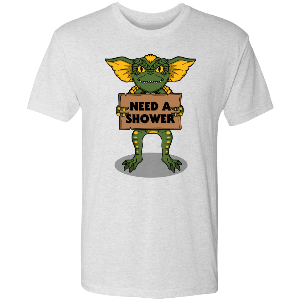 T-Shirts Heather White / S Need a Shower Men's Triblend T-Shirt