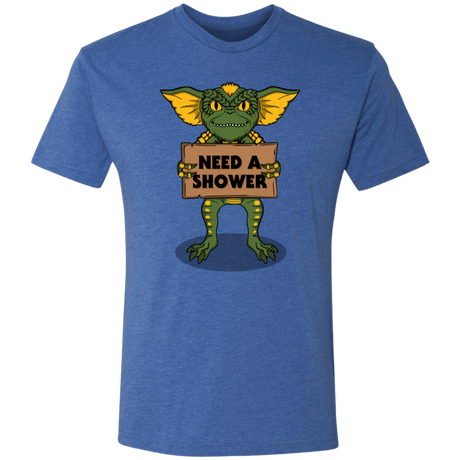T-Shirts Vintage Royal / S Need a Shower Men's Triblend T-Shirt