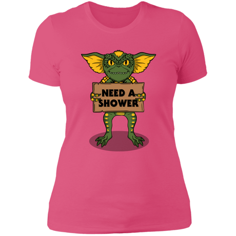 T-Shirts Hot Pink / S Need a Shower Women's Premium T-Shirt